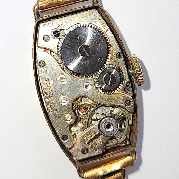 SOLD!!  FIDELITY ART DECO LADIES WRISTWATCH 10K R.G.P. - Picture 11 of 12